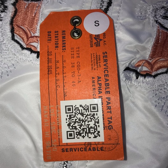 Alpha Industries Tiger Souvenir Bomber Jacket - Picture 8 of 8